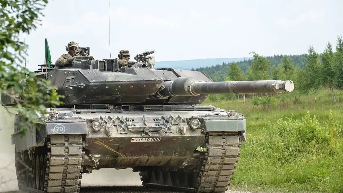 Scholz, de acord să trimită în Ucraina cel mai bun tanc din lume Foto: Twitter