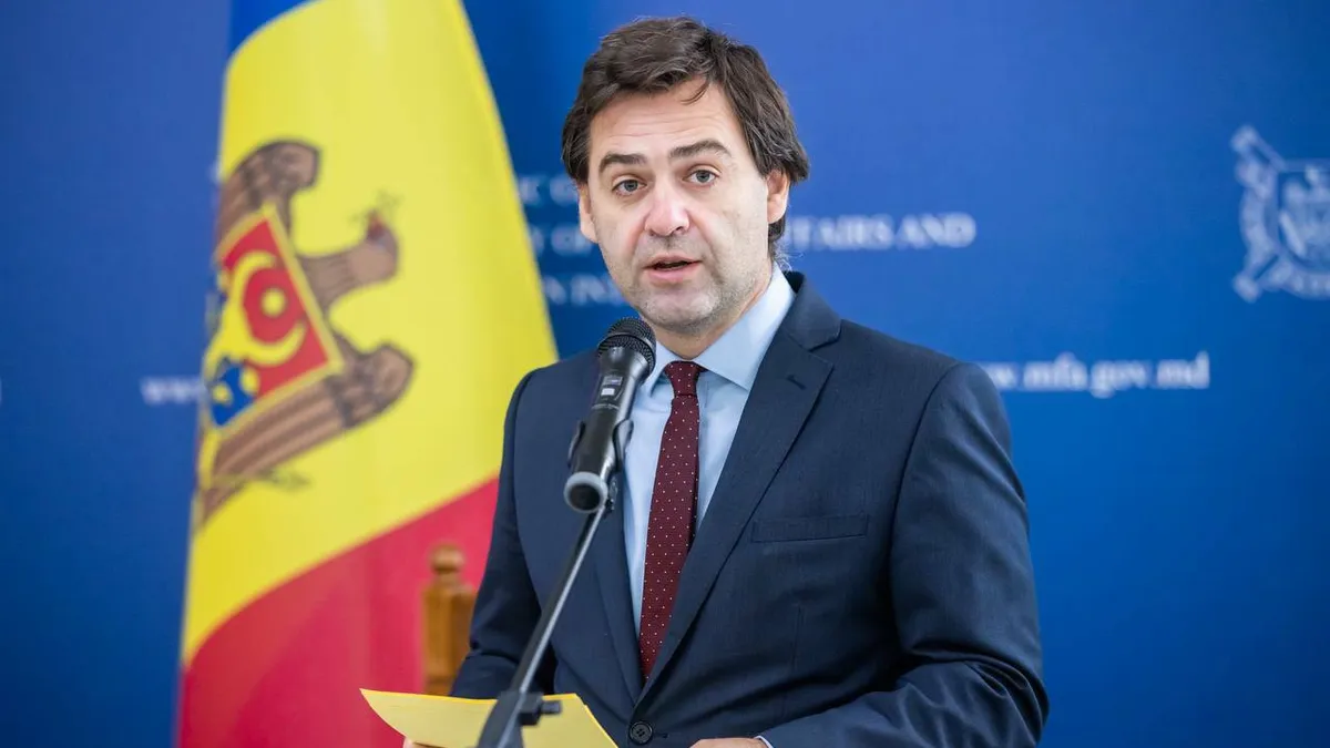 Moldova: diplomat rus, persona non grata. În imagine, ministrul Nicu Popescu (sursa: Facebook/MAEIE)