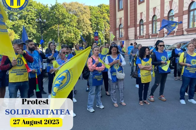 Sindicaliștii din educație amenință cu greva (sursa: Facebook/Sindicatul Județean ”Solidaritatea Sanitară” Brașov)