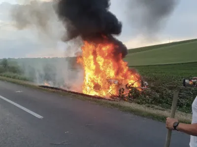 Accident cu explozie, incendiu, un mort (sursa: ziaruldeiasi.ro)