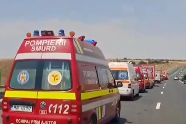 Accident grav între Medgidia și Cernavodă (sursa: Facebook/IGSU Romania)