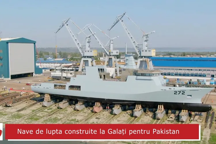 Damen Galați produce nave pentru alte țări, Șantierul Mangalia, în faliment Foto: Captură video