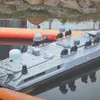 Drona maritimă ar fi ajuns la distanță mică de un terminal petrolier, unde s-a autodetonat Foto: captură video