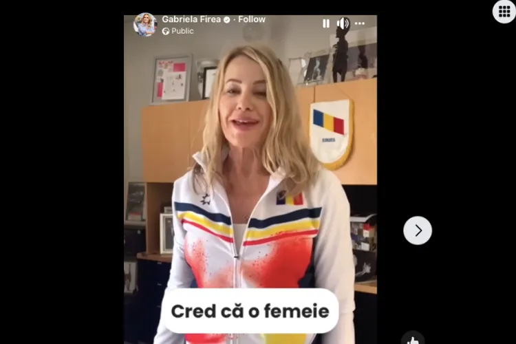 Nadia susține femeia, nu pesedista Firea (sursa: Facebook/Gabriela Firea)