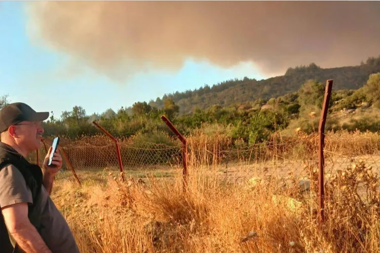 Incendiul de pădure din Çanakkale continuă (sursa: Facebook/T.C. Çanakkale Valiliği)