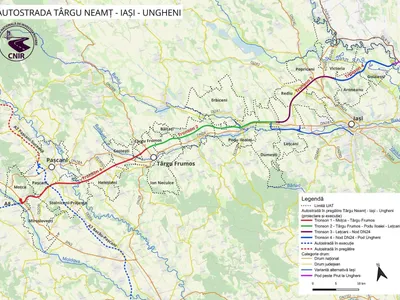 A8, licitație pentru Târgu Neamț - Lețcani (sursa: Facebook/Compania Națională de Investiții Rutiere)