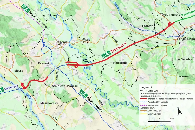 Zeci de politicieni, juriști și afaceriști, despăgubiți pentru Autostrada A8 (sursa: Facebook/CNIR)