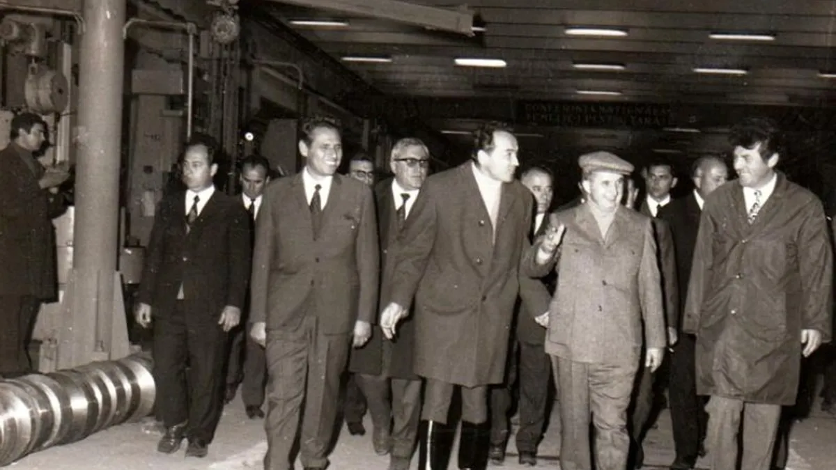 Nicolae Ceașescu, in vizita la Brașov