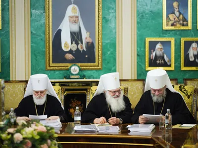 Mitropolitul Chișinăului, alături de Patriarhul Kiril Foto: Mitropolia Chișinăului și a Întregii Moldove