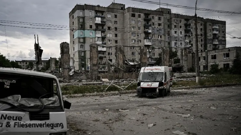 Lîsîceanskul este ”ultimul avanpost din regiunea Lugansk” al armatei ucrainene Foto: News.ro