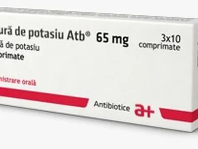 Medicamente cu iodură de potasiu autorizate în România. În imagine, medicamentul produs de Antibiotice Iași. Sursă: antibiotice.ro