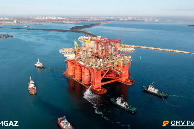 Transgaz anunță când vor fi extrase primele gaze din perimetrul Neptun Deep, din Marea Neagră Foto: OMV