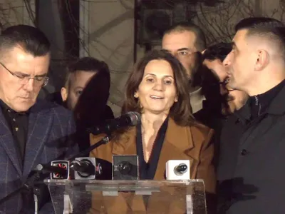 George Simion, după rezultatele exit-poll (sursa: Facebook/AUR)