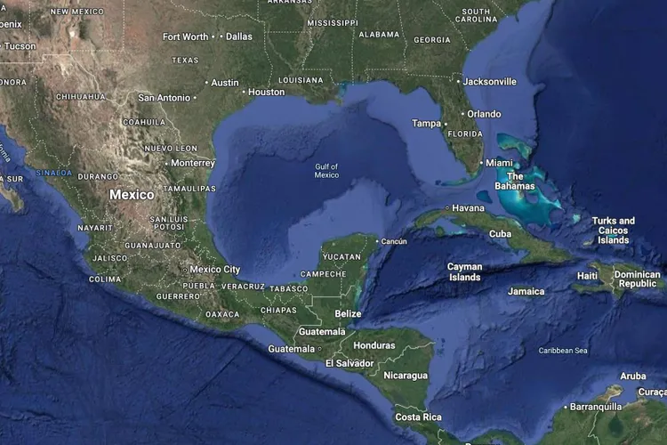 Google Maps va redenumi Golful Mexicului (sursa: Google Maps)