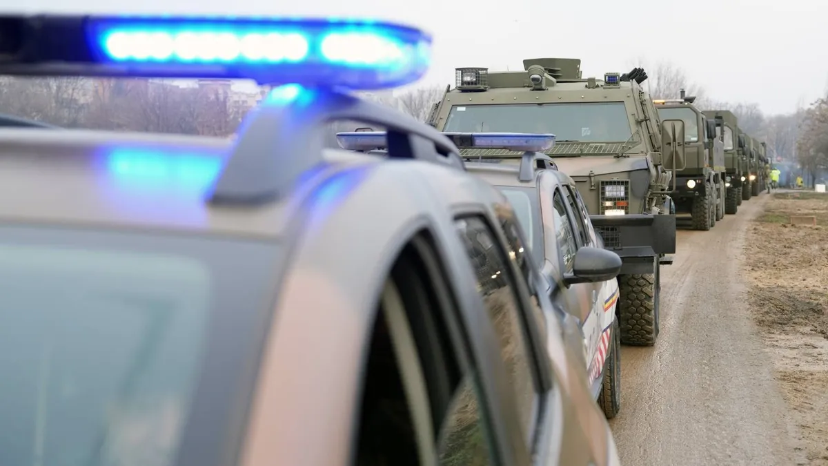 Antrenament militar al Forțelor Terestre în București (sursa: Facebook/MApN)