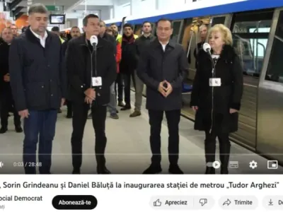 Grindeanu propune o creștere uriașă a salariilor la Metrorex Foto: captură video