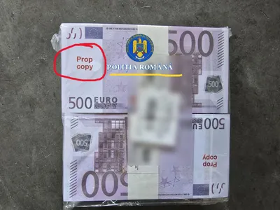 Val de ironii asupra Poliției, după ce s-a lăudat că a capturat un miliard de euro, bani de recuzită Foto: Facebook Poliția Română