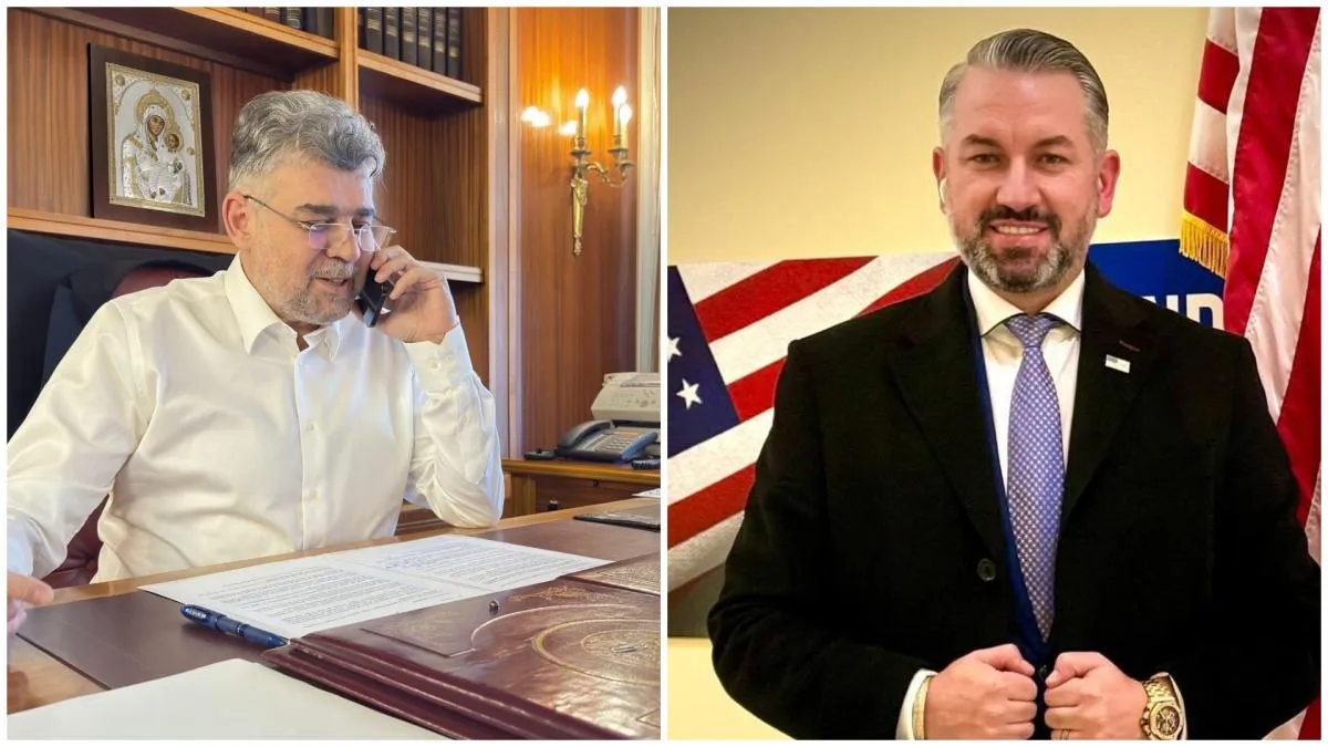 Trimisul lui Ciolacu în SUA susține că premierul PSD sprijină poziția lui Trump Foto: Colaj Facebook/Antena 3