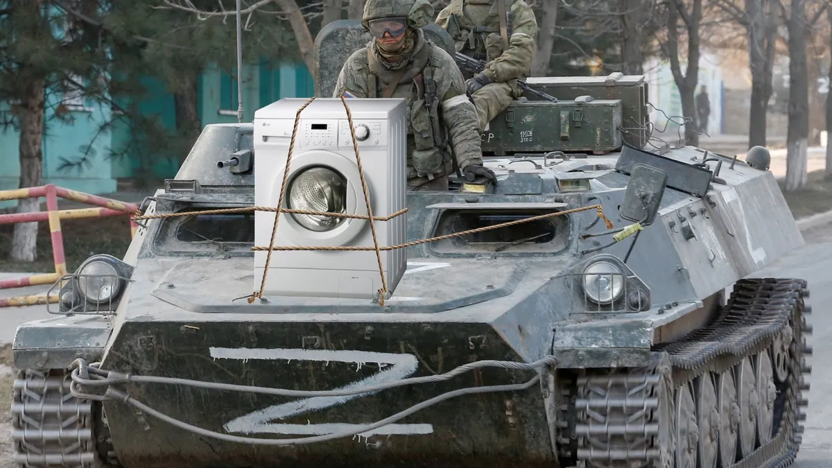 Cadoul lui Putin către forțele de ocupație Foto: Twitter