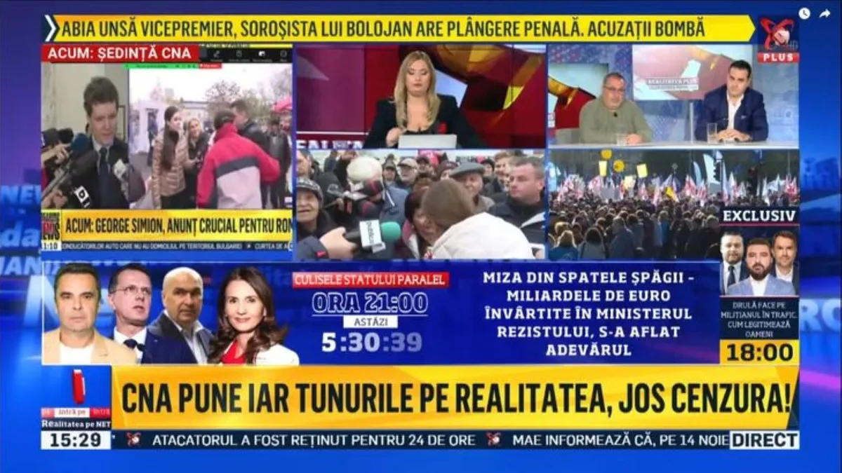 CNA, amendă uriașă pentru Realitatea TV Foto: Pagina de media/Captură video