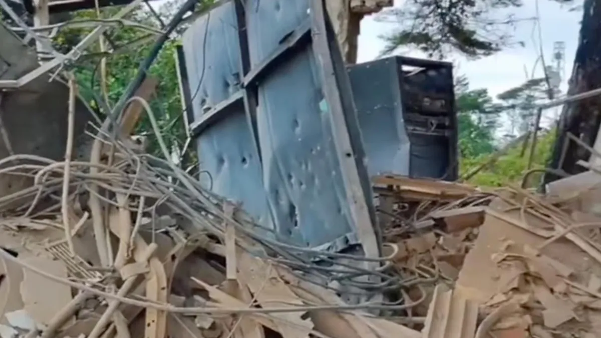 Institutul științific venezuelean, devastat după atacuri (sursa: Instagram/Gabriela Jiménez)