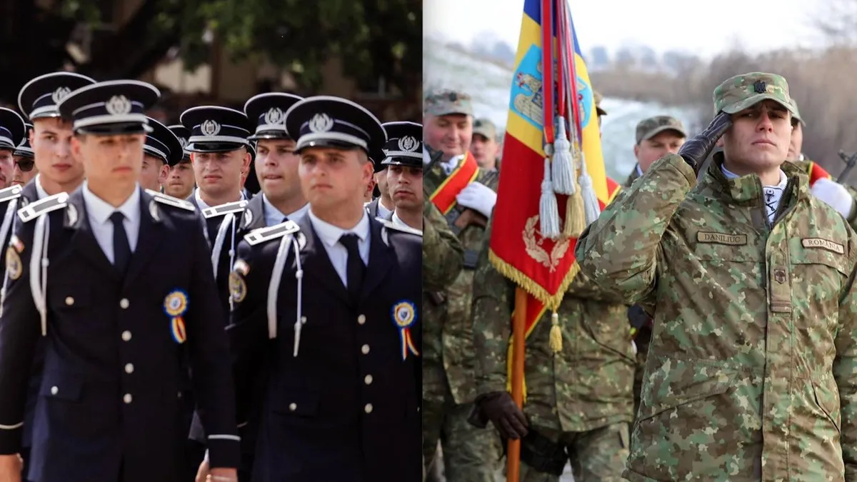 Creșterea vârstei de pensionare în MApN și MAI (sursa: Facebook/Poliția Română, MApN)