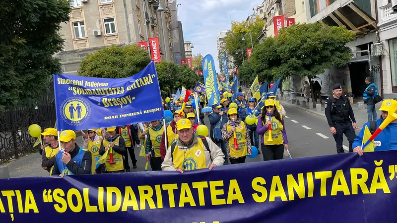 Solidaritatea Sanitară a demarat culegerea semnăturilor pentru grevă Foto: Facebook