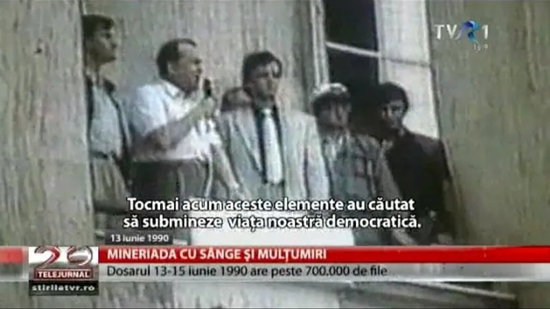 Dosarul Mineriadei, îngropat la parchet Foto: Captură YouTube