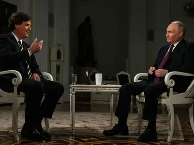 Tucker Carlson, interviu cu Serghei Lavrov la câteva luni după interviul cu Putin (sursa: kremlin.ru)