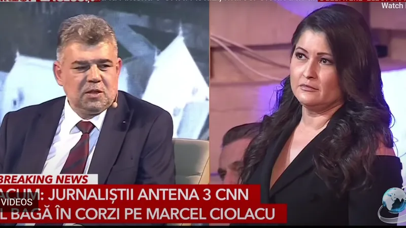 Trei întrebări care nu i s-au pus lui Ciolacu la Antena 3 Foto: Captură video