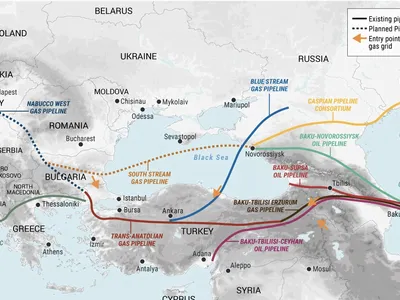 Caspica, salvarea Europei de gazul rusesc (sursa: Geopolitical Futures)