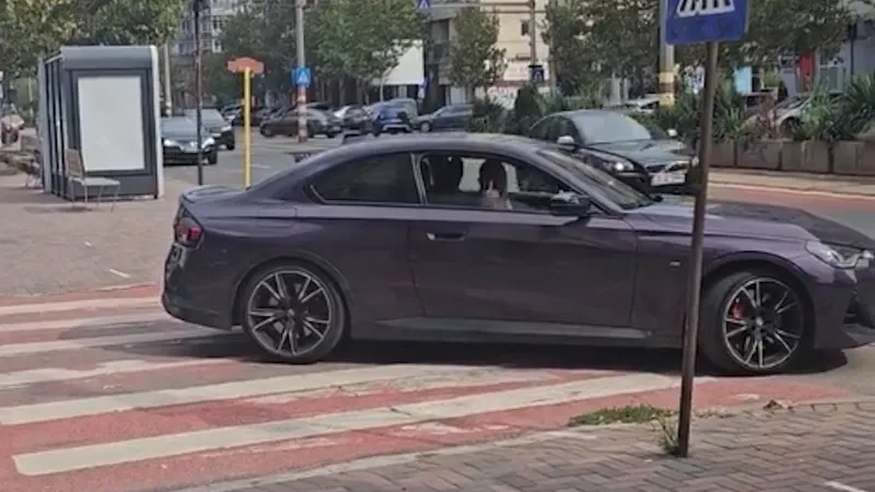 BMW-ul lui Exarhu e pe firmă, în leasing (sursa: X/Aktual24)