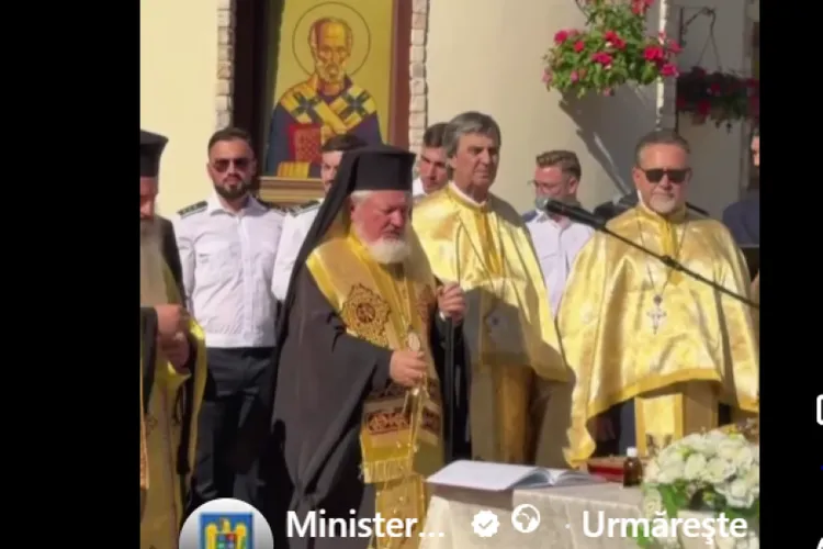 Un mare succes al Ministerului Afacerilor Interne, promovat pe Facebook: s-a sfințit capela arestului preventiv, din Rahova