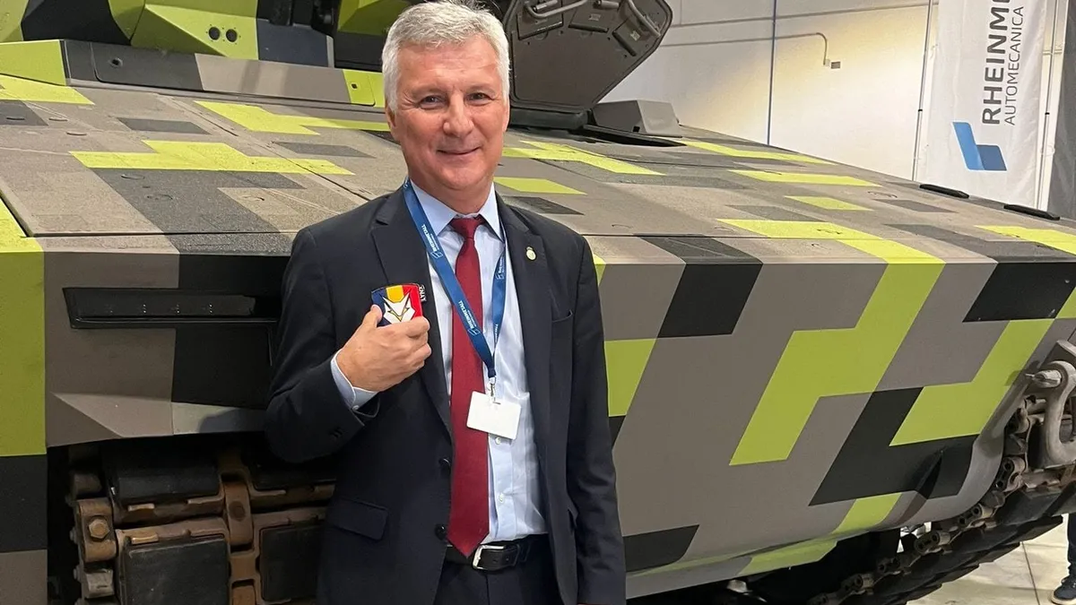Daniel Zamfir în 2024, când era admirator deschis al RheinMetall