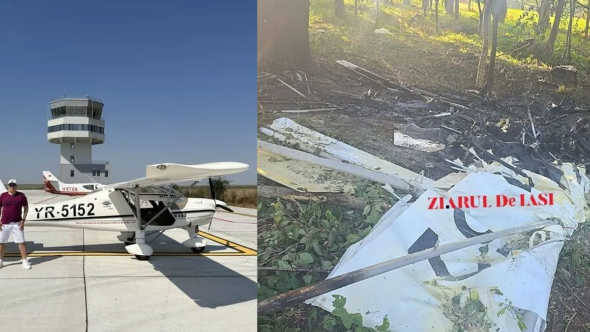 Accidentul aviatic din Tătărași, anchetă deschisă (sursa: ziaruldeiasi.ro)