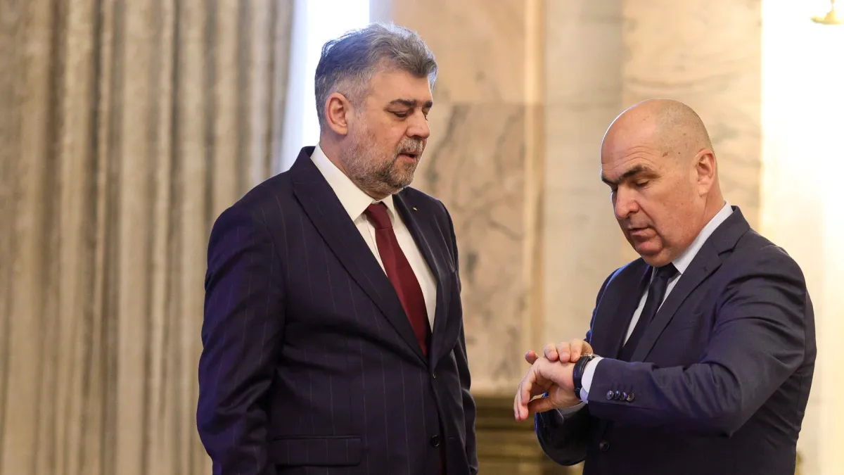 Bolojan îi reproșează lui Ciolacu criticile publice către Hurezeanu Foto: Inquam/Octav Ganea