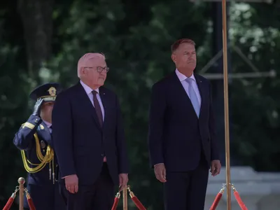 Nemții vor să scape de Schröder. În imagine, Steinmeier cu Iohannis (sursa: Inquam Photos/George Călin)