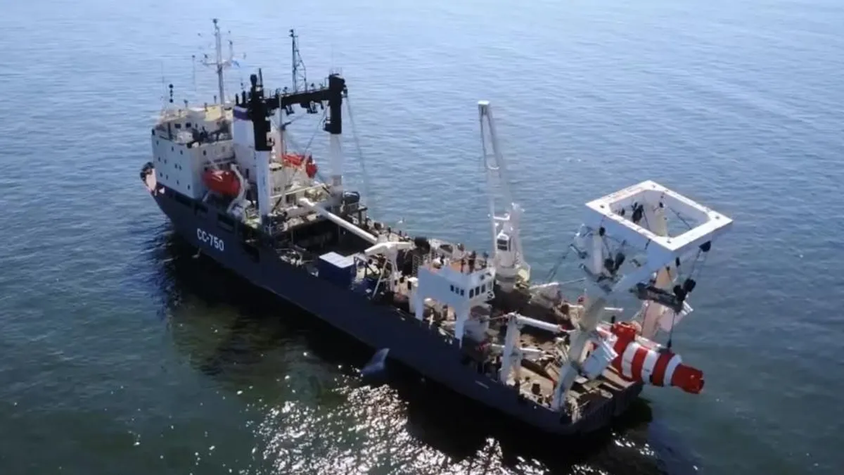 Rusia și-a sabotat gazoductul Nord Stream. Nava incriminată, într-o fotografie mai veche (sursa: mil.ru)