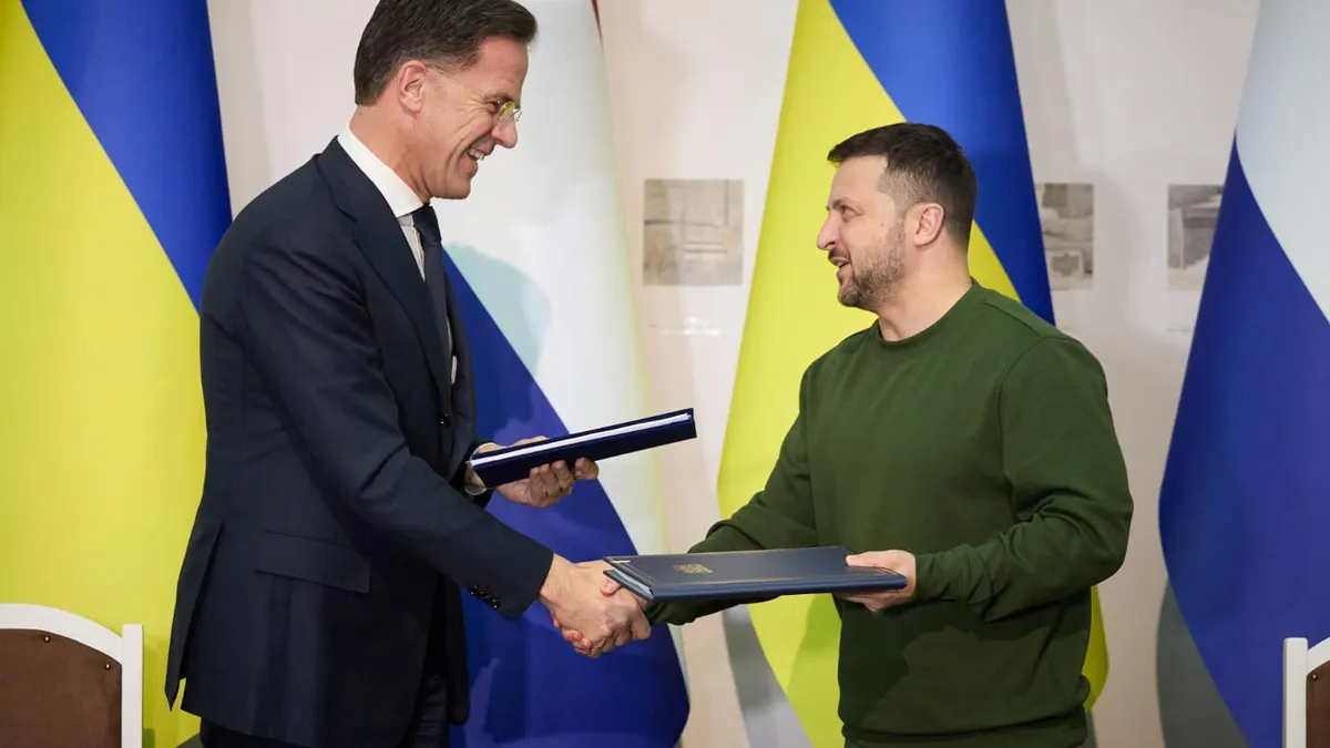 Rutte cere sprijin militar pentru Ucraina (sursa: Facebook/MinPres Mark Rutte)