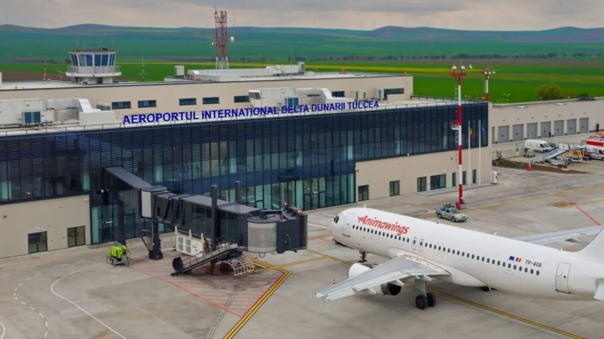 Aeroport în care guvernarea PSD a „investit” 70 de milioane euro a avut zero pasageri în noiembrie Foto: Aeroportul Tulcea