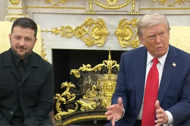 Zelenski, în sacou, la Casa Albă (sursa: Facebook/The White House)