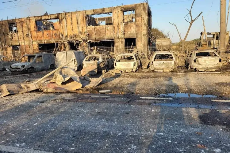 Ilegalități în serie la stația GPL din Crevedia Foto: Twitter