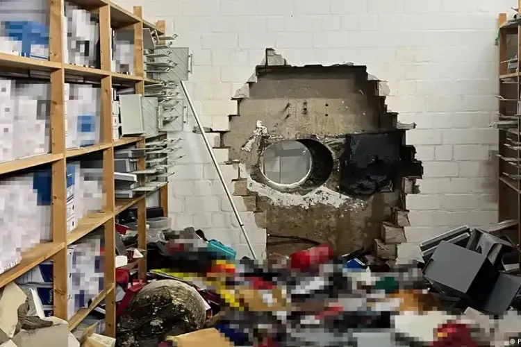 Jaf spectaculos la o bancă din Germania (sursa: Polizei Gelsenkirchen)