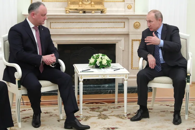 Dodon condamnă războiul pornit de Rusia Foto: Kremlin.ru