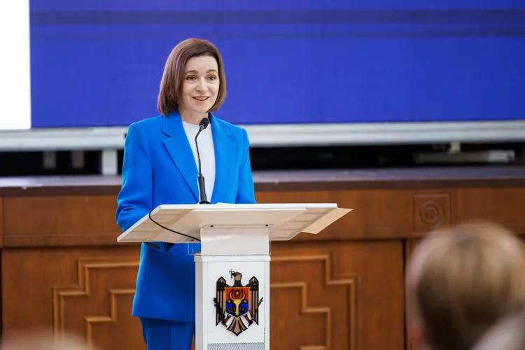 Președinta Maia Sandu respinge acuzațiile SVR (sursa: Facebook/Maia Sandu)