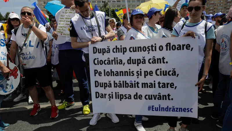 Sindicaliștii din Educație perpelesc Guvernul Foto: Inquam/ Octav Ganea