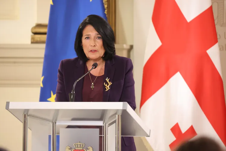 Preşedinta Georgiei cere repetarea alegerilor parlamentare (sursa: Facebook/Salome Zourabichvili)
