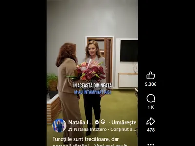 Videoclip nord-coreean postat de Natalia Intotero despre primirea entuziasmată la sosirea în Ministerul Mediului