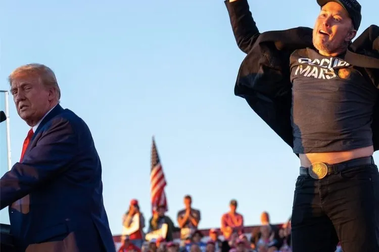 Creșterea acțiunilor Tesla, după alegerile americane (sursa: Facebook/Donald J. Trump)