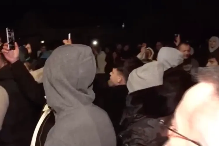 Protest în Sânmihaiu Român după crima din Cenei (sursa: Digi24)